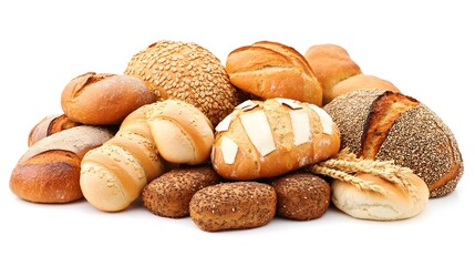 Fototapeta premium Bread which is delicious on a white background
