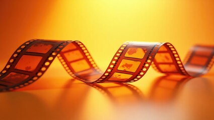 Colorful abstract backdrop featuring a film strip.