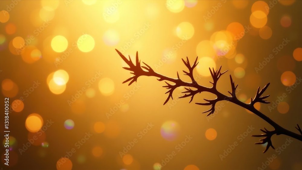 Poster An abstract arrangement of sparkling bokeh lights featuring colorful prism effects and blurred shapes, forming a dreamy backdrop.