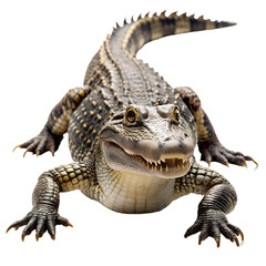 Naklejka premium crocodile isolated on white background