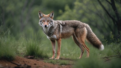 Fototapeta premium Coyote (Canis latrans) Carnivorous Canine