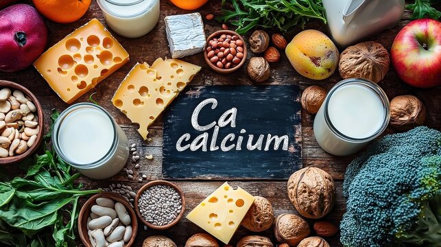 Natural sources of rich natural product food source rich in dairy calcium product healthy diet for bone health and strong body