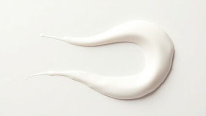 cosmetic gel cream texture smeared on a light background