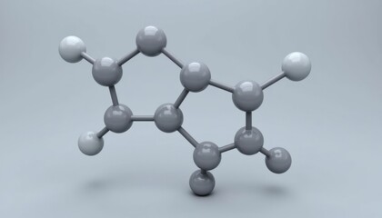Obraz premium Chemical reaction model laboratory 3d visualization scientific environment abstract viewpoint molecular concept