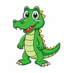 alligator cartoon vector