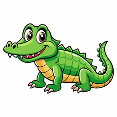 alligator cartoon vector