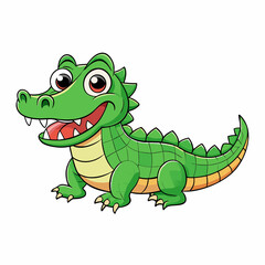 alligator cartoon vector