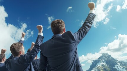 A sales team engaged in a high-energy motivation session, discussing strategies to improve performance and close more deals effectively .