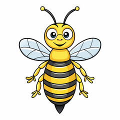 cartoon bee vector illustration