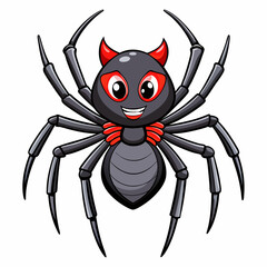 spider on a white background