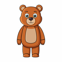 brown bear cartoon vector