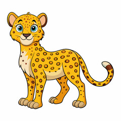 cheetah cartoon vector