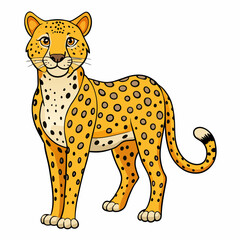 cheetah cartoon vector