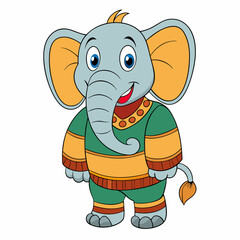 elephant cartoon character