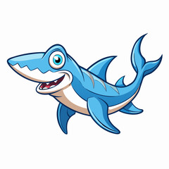 cartoon hammerhead vector