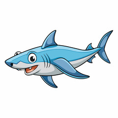 cartoon hammerhead vector