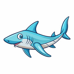 cartoon hammerhead vector