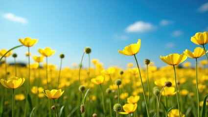 Obraz premium Meadow of flowers image