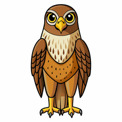 hawk cartoon vector
