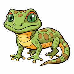 monitor lizard cartoon vector