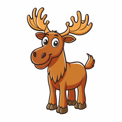 moose cartoon vector