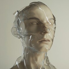 Fragile Beauty: A Surreal Glass Sculpture