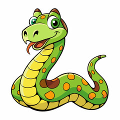 python cartoon vector