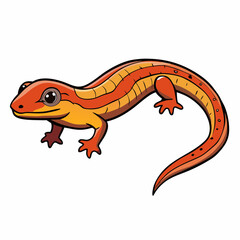 skink on white background