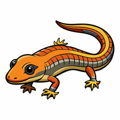 skink on white background