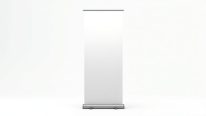 Front view of an Empty Roll up banner set against a white background.