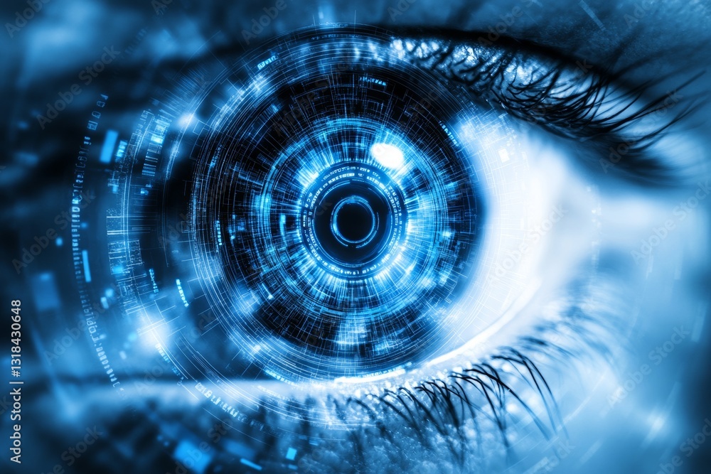 Poster this comprehensive rendering presents a stylish and cutting-edge mechanical eyeball design