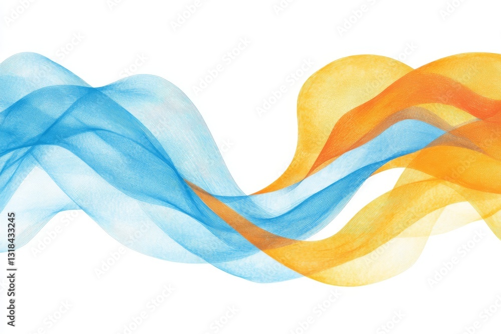 Poster a fascinating and elaborate abstract background composed of smooth, flowing lines in multiple shades