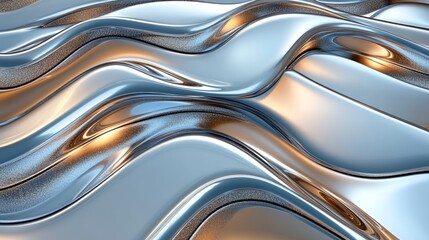 A sumptuous scene presenting a dynamic gold and rose gold metallic texture with captivating iridescent reflections, exuding grandeur and sophistication