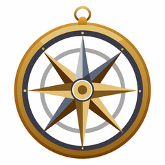 classic compass with metallic detailing