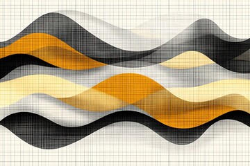 Abstract wavy fabric design