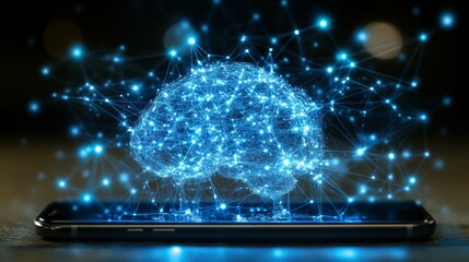 The smartphone boasted a sleek design, displaying the logo of a respected AI company on its screen, demonstrating their advanced tech and innovative solutions