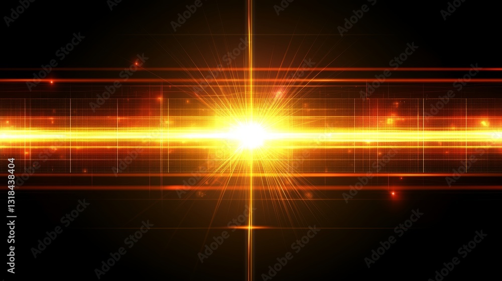 Poster isolated sun rays on a black background provide a transparent sunlight effect, ideal for adding a un