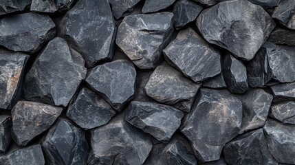 Fototapeta premium Black grunge background. Abstract stone background. Beautiful mountain texture pattern. Stone grunge banner. Dark gray rock backdrop.