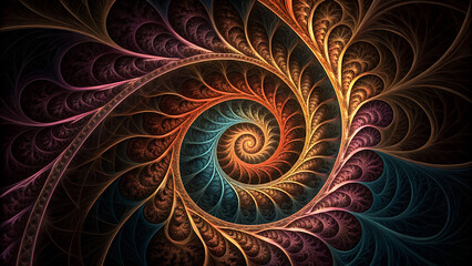 abstract background with spiral