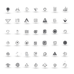 Set logo collection Logo can be used for icon brand identity finance