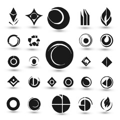 Set logo collection Logo can be used for icon brand identity finance