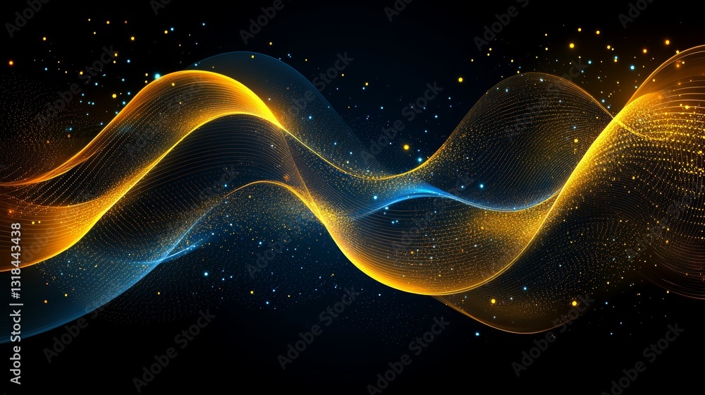 Poster an innovative abstract circuit cyberspace design, crafted using modern technology, features complex 