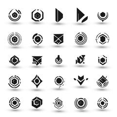 Set logo collection Logo can be used for icon brand identity finance