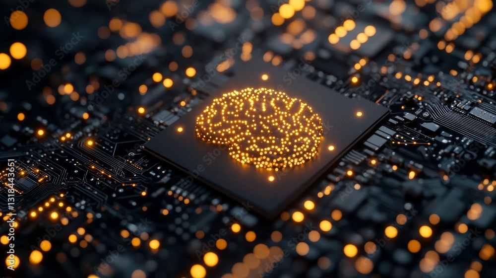 Poster a complex image illustrating the intricate network of interwoven nodes that represent ai and machine