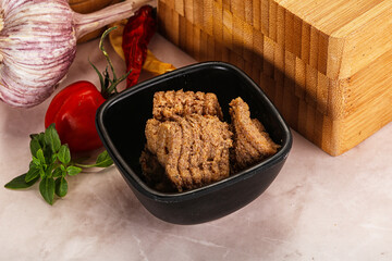 Liver Pate spread in the bowl