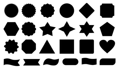 basic shape collection icon set editable stroke 