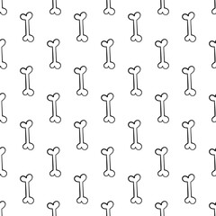 Bone pattern background. Bones seamless pattern background. Bone skeleton pattern background. 