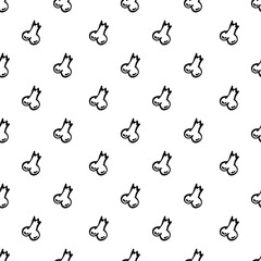 Fototapeta premium Bone pattern background. Bones seamless pattern background. Bone skeleton pattern background. 
