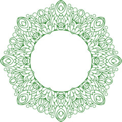 Beautiful flower art and mandala vector design
