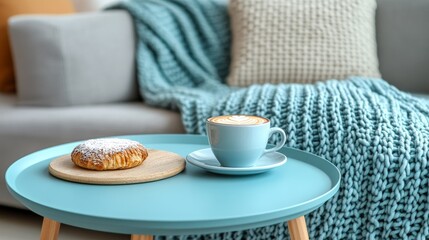 Romantic Indoor Picnic for Valentine's: Design a cozy space with sheets, gourmet treats, and soft tunes for an intimate evening – great for photo stock inspiration